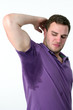 Man sweating very badly under armpit