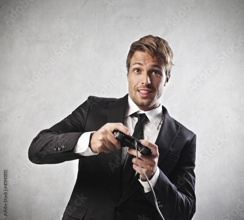 Foto: Childish businessman Childish businessman