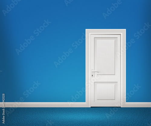 Illustration: Door in the Blue Wall Door in the Blue Wall