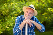 Foto: Senior gardener, dreaming Senior gardener, dreaming