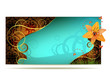 Decorated background with lily Decorated background with lily