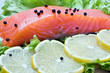 Stock Photo: fresh salmon steak