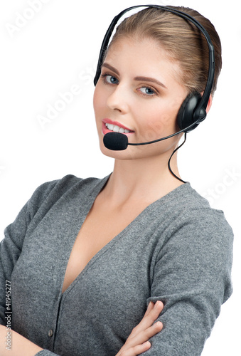 Foto: Female call center employee Female call center employee