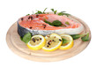 Red fish with lemon and parsley