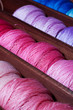 Pink and blue threads Pink and blue threads