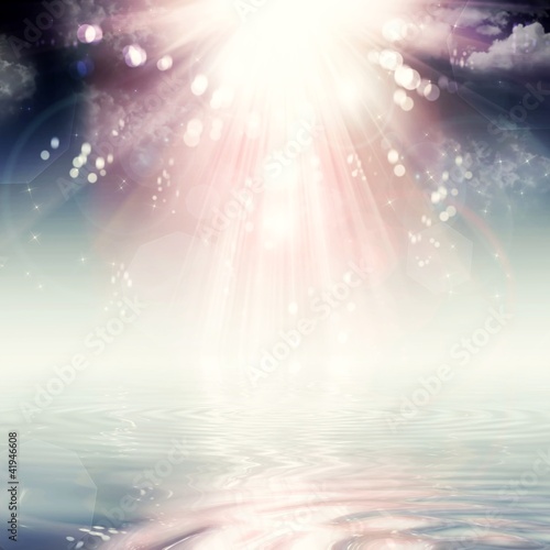 Illustration: Sun and Sky Background Sun and Sky Background