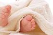Cute baby feet