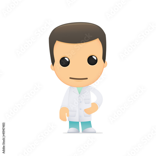 Vector: funny cartoon doctor funny cartoon doctor