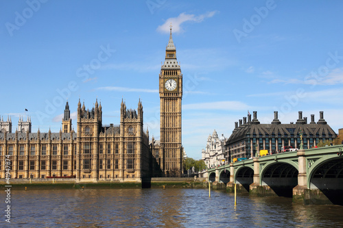 Photo: Westminster Bridge with Big Ben in London Westminster Bridge with Big Ben in London