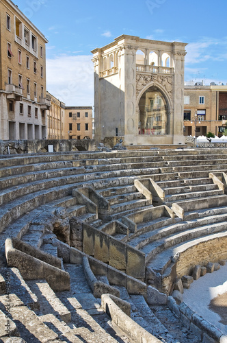 Foto: Roman Amphitheatre. Lecce. Puglia. Italy. Roman Amphitheatre. Lecce. Puglia. Italy.