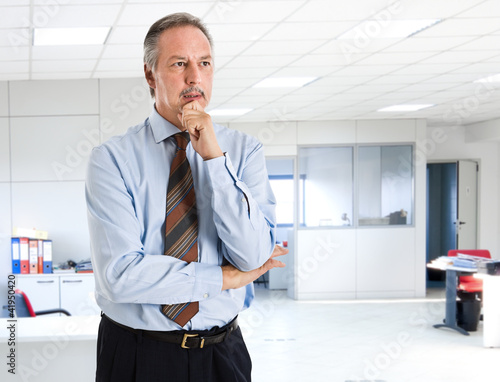 Photo: Thoughtful businessman Thoughtful businessman