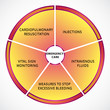 Diagram illustrating different types of emergency care