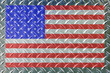 Framed Flag On Diamond Steel