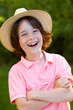 portrait of young sweet boy with straw hat 2 portrait of young sweet boy with straw hat 2