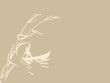 persons in boat on brown background persons in boat on brown background