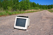 brokenned computer on old road brokenned computer on old road