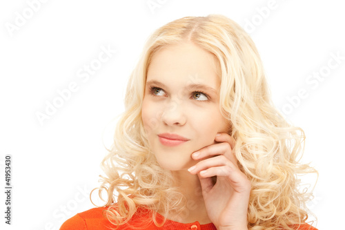 Photo: beautiful pensive teenage girl beautiful pensive teenage girl