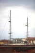 Sailboat in maintainance