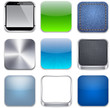 Square modern app template icons.