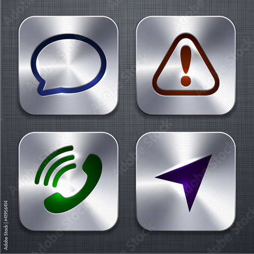 Vector: Square modern app icons. Square modern app icons.