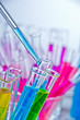 Foto: Test tubes with pipette Test tubes with pipette