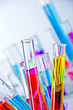 Foto: Test tubes filled with colored liquids Test tubes filled with colored liquids