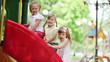 Video: Little girls on the playground Little girls on the playground