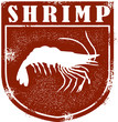 Vector: Vintage Seafood Shrimp Crest Vintage Seafood Shrimp Crest