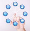 Photo: touch screen multimedia icons touch screen multimedia icons