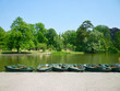 barques du bassin de l'Orangerie à Strasbourg