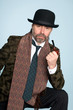Photo: mature man with pipe mature man with pipe