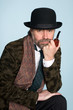 Portrait man in bowler