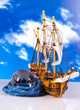 Photo: globe and sailship globe and sailship
