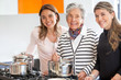 Women cooking at home