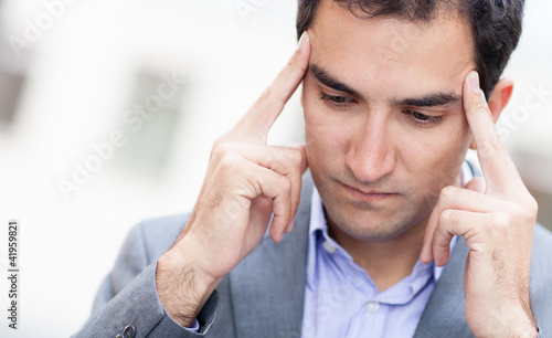 Photo: Thoughtful businessman Thoughtful businessman