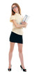 Beautiful young business woman Beautiful young business woman