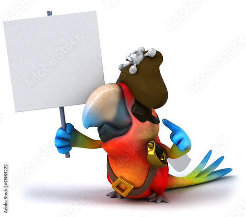 Illustration: Perroquet pirate Perroquet pirate