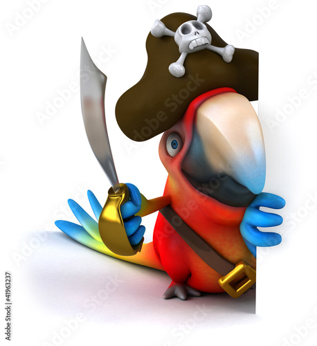 Ilustração: Perroquet pirate Perroquet pirate