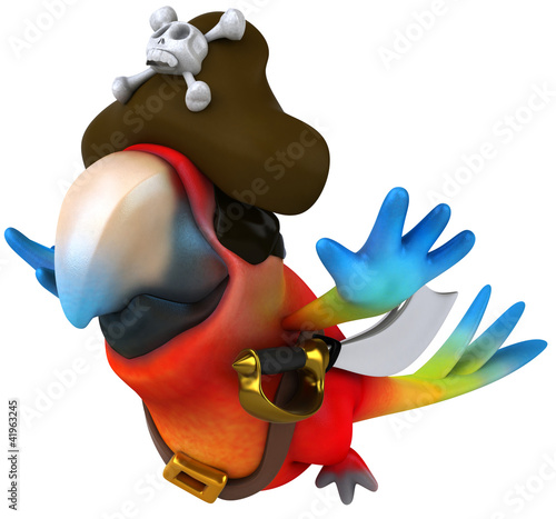 Illustration: Perroquet pirate Perroquet pirate