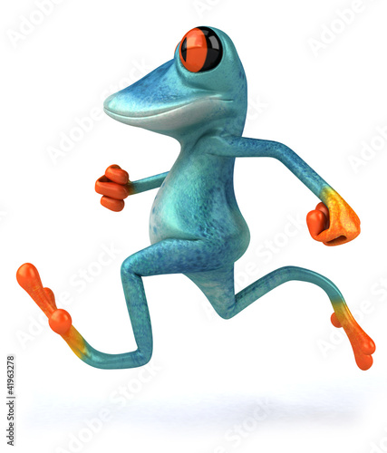 Illustration: Blue frog Blue frog