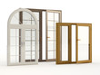 wood and plastic windows