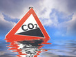 Schild CO2 Anstieg