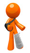 Orange Man With Cast and Sling