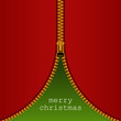 vector zipper formed xmas tree