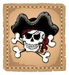 Vintage pirate skull theme 2