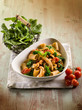 pasta with chicken chest spinach and tomatoes