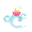 Summer background with copy space