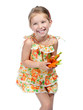 little girl  with the carrot