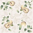 Seamless background. Illustration garnet tree.