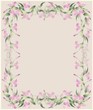 Decorative framework with a lily.
